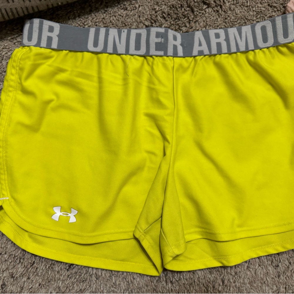 Under Armour Yellow Athletic Shorts